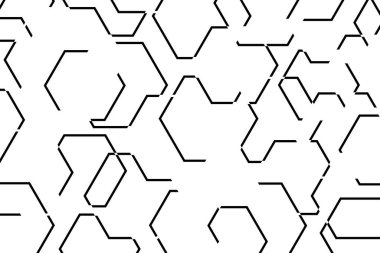 Soyut arkaplan deseni, organik geometrik formlar oluşturan çizgilerle oluşturulmuştur. Modern, basit, asgari vektör sanatı.