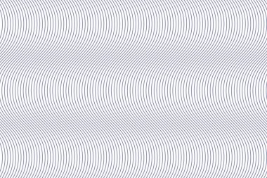 Tekrarlanan çizgilerin dalga formları oluşturmasıyla oluşan soyut arkaplan deseni. Basit, modern vektör sanatı.