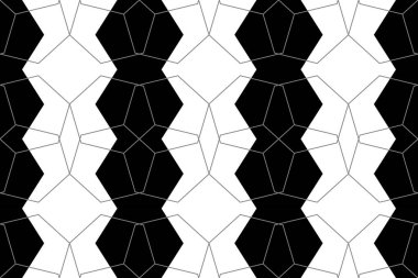 Kusursuz, soyut arkaplan deseni altıgen şekilleriyle yapılmış. Dekoratif vektör sanatı.