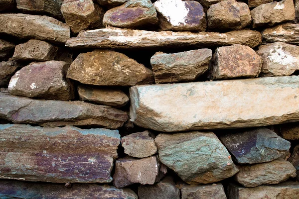 Nahaufnahme Der Alten Steinmauer Hintergrund — Stockfoto