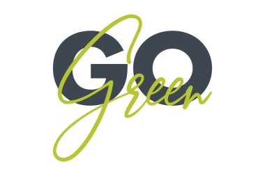 Yeşil ve koyu gri renklerle 