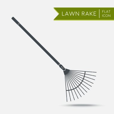 Çim komisyon simgesi. Düz vektör çizim