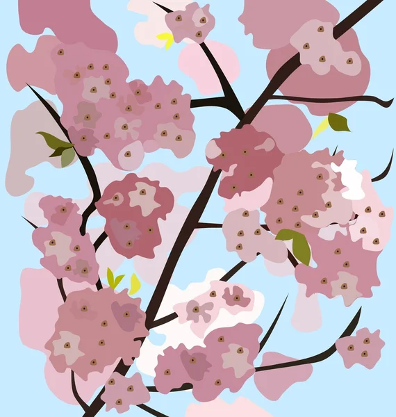 桜、抽象的なベクトル — ストックベクタ