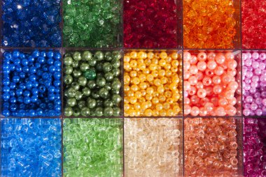 Birçok renk arka plan boncuklar