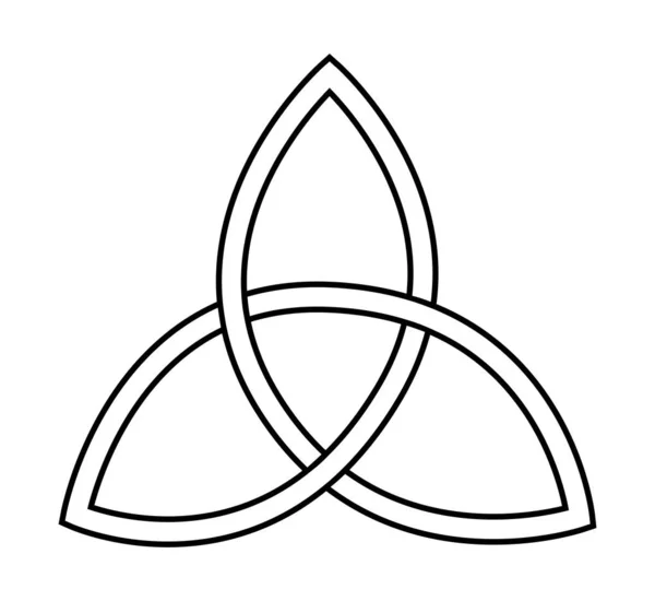 Símbolo Eternidade Histórica Triquetra — Vetor de Stock