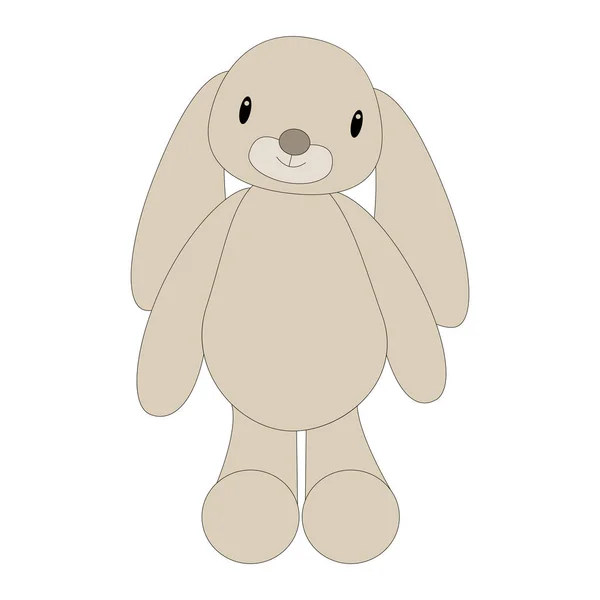 Lapin Doux Jouet Animal — Image vectorielle