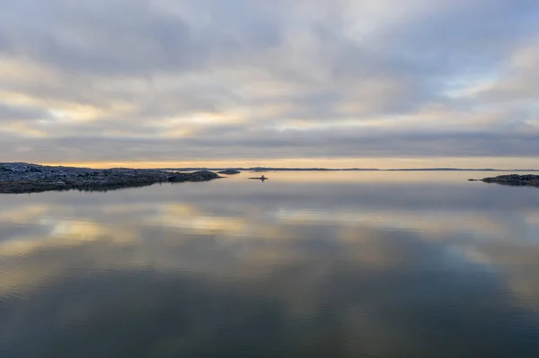 Gothenburg Archipelago Winter Drone Photo — Stock Photo, Image