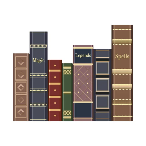 Ensemble Livres Magiques — Image vectorielle