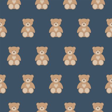 Kusursuz desenli şirin çizgi film oyuncak ayısı