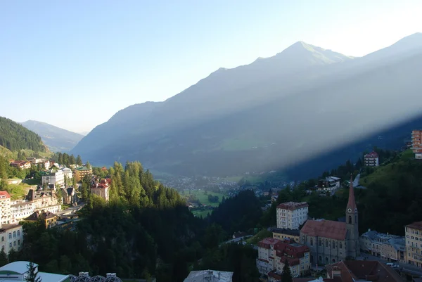 Napkelte, Bad Gastein — Stock Fotó