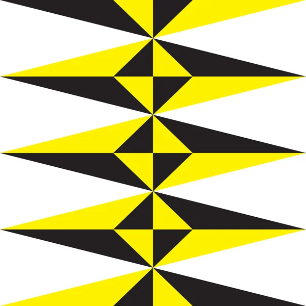 Patrón vectorial con triángulos amarillo y negro . — Vector de stock