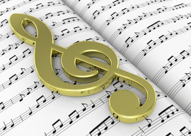 Üçlü Anahtar ve Pentagram üzerine not - 3D