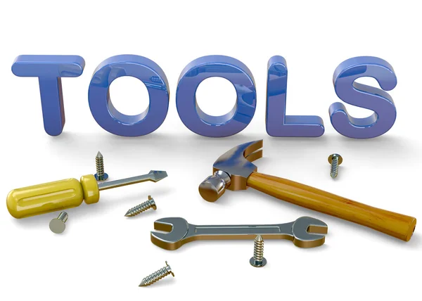 Las herramientas - 3D — Foto de Stock