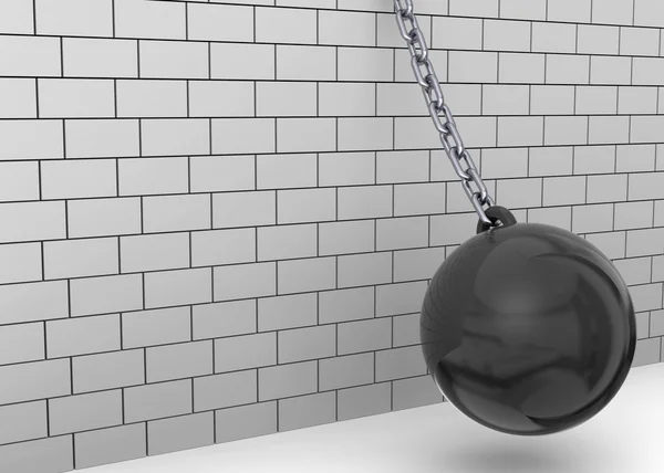Wrecking Ball - 3D — Stock Photo, Image