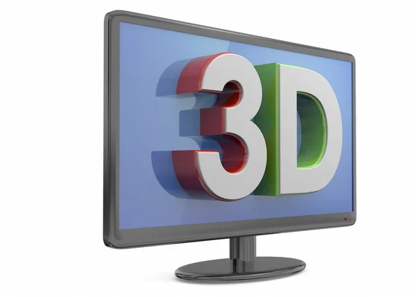 Телевидение 3D — стоковое фото