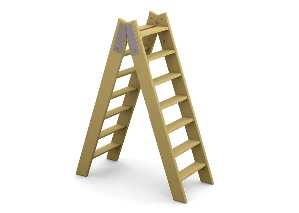 Ladder en succesconcept - 3D — Stockfoto