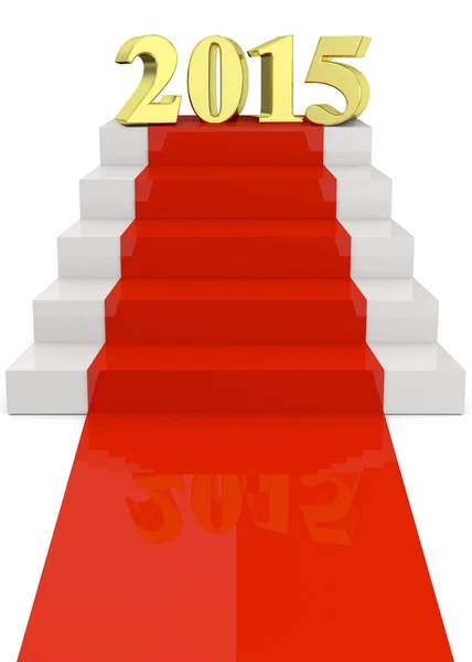 2015 na czerwonym dywanie - 3d — Zdjęcie stockowe
