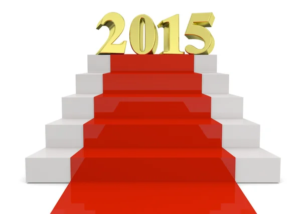2015 na czerwonym dywanie - 3d — Zdjęcie stockowe