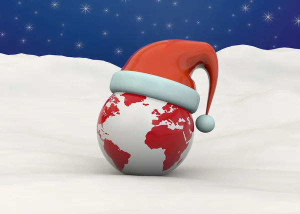 Christmas World - 3d — Zdjęcie stockowe