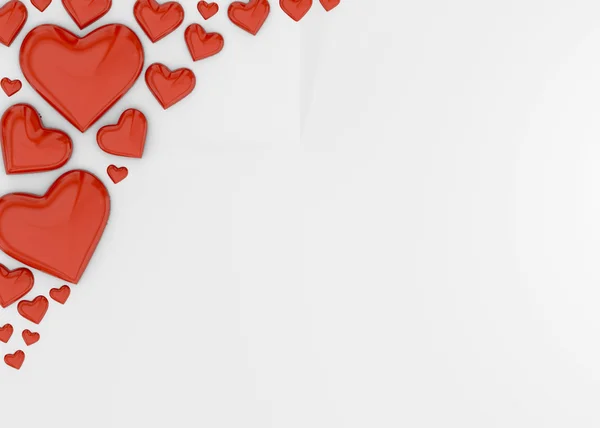 Hjärta och kärlek - 3D — Stockfoto