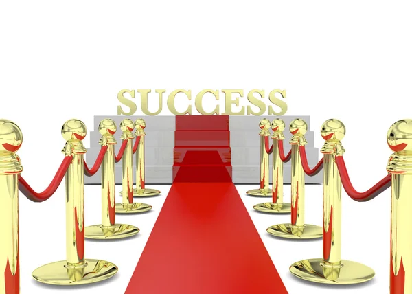 Success on Red Carpet - 3D — Stock Photo, Image