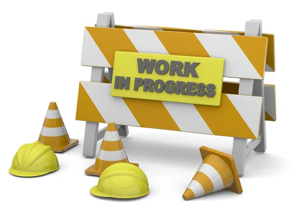 Work in Progress - 3D — Stock Photo, Image