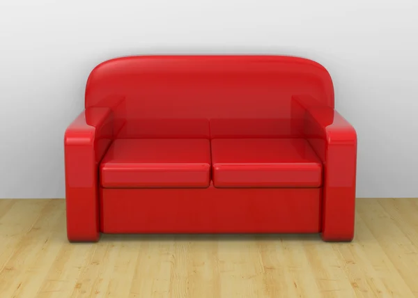 Sofa - 3d — Zdjęcie stockowe