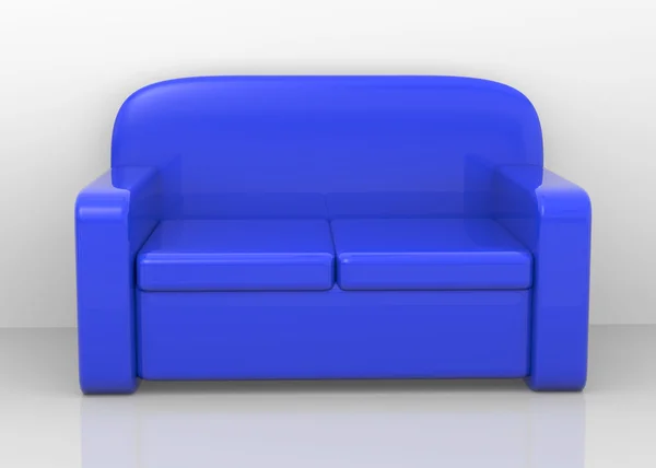 Τον καναπέ - 3d — Φωτογραφία Αρχείου