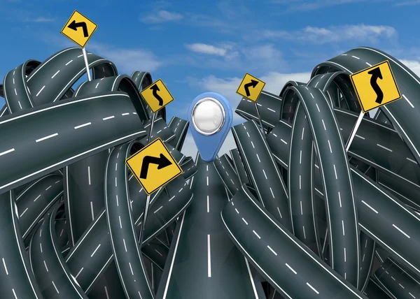 Kaosun ve clomplicated Street - 3d