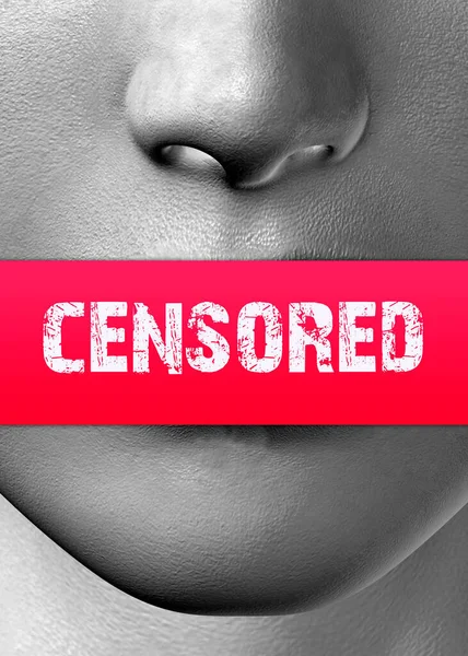Censura Quitar Derecho Hablar — Foto de Stock