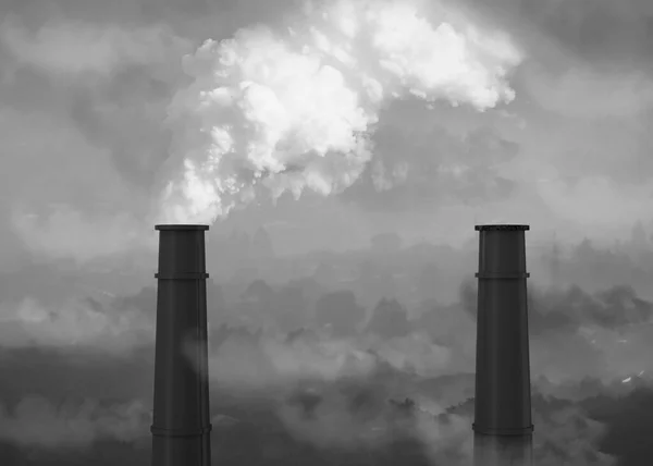 Föroreningen Förstör Planeten — Stockfoto