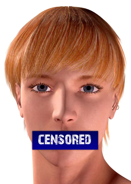 Censorship Take Away Right Speak — Stock Photo, Image