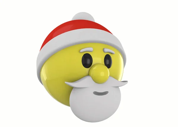 Jultomten Emoticon — Stockfoto