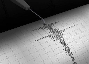 The Seismograph - 3D Render clipart