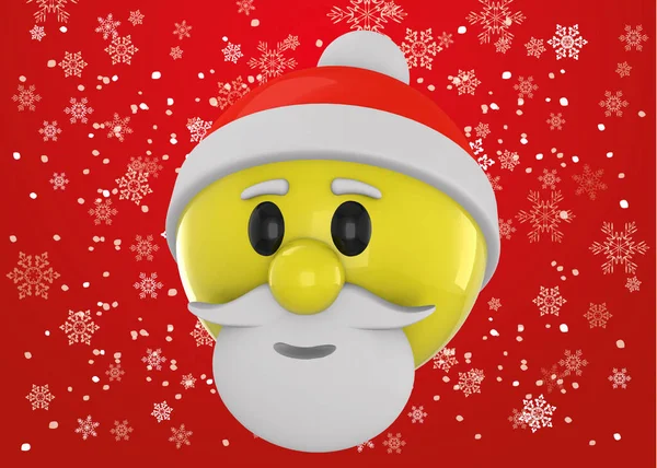 Jultomten Emoticon — Stockfoto