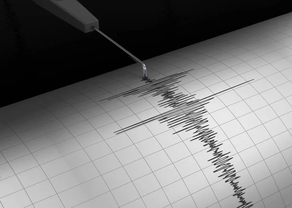 Seismograaf Weergave — Stockfoto