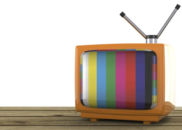 Der Alte Retro Fernseher — Stockfoto