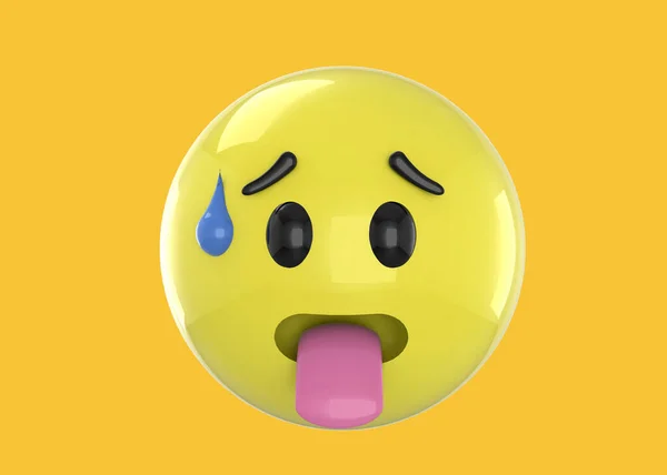 Tired Emoticon Icon — Stock Photo, Image