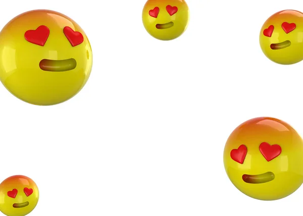 Das Verliebte Emoticon — Stockfoto