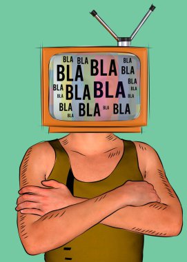 Kitle iletişim araçları düşüncelerimizi etkiliyor - 3 boyutlu kavram