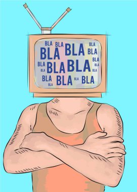 Kitle iletişim araçları düşüncelerimizi etkiliyor - 3 boyutlu kavram