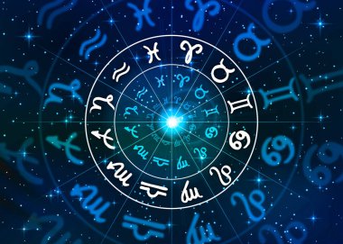 Horoscope and signs of the Zodiac clipart
