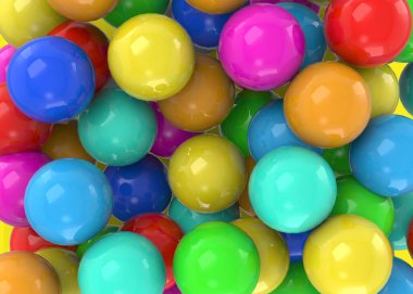 Renkli Toplar - 3B düzenleyici