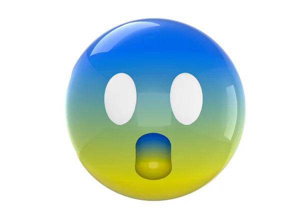 Den Rädda Emoticon — Stockfoto