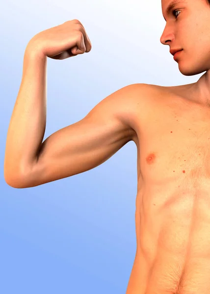 Boy Muscle — Stock Photo, Image