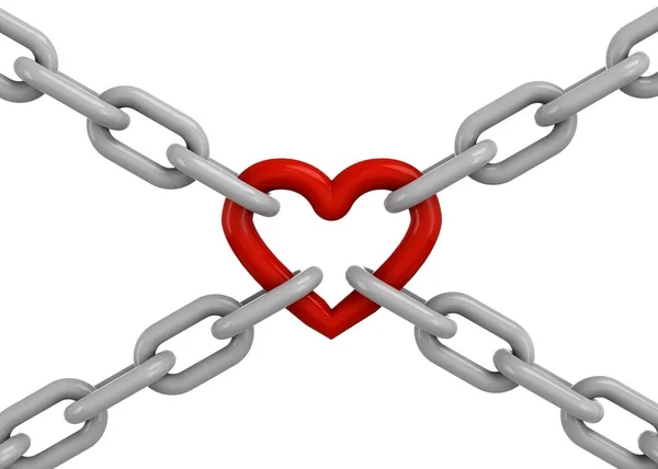 Chain Heart — Stock Photo, Image