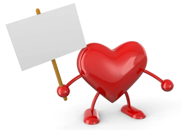 Heart Character — Stock Photo, Image