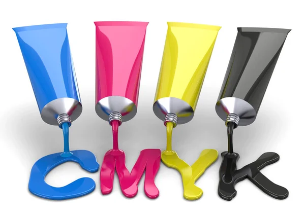 Cmyk Konceptet — Stockfoto