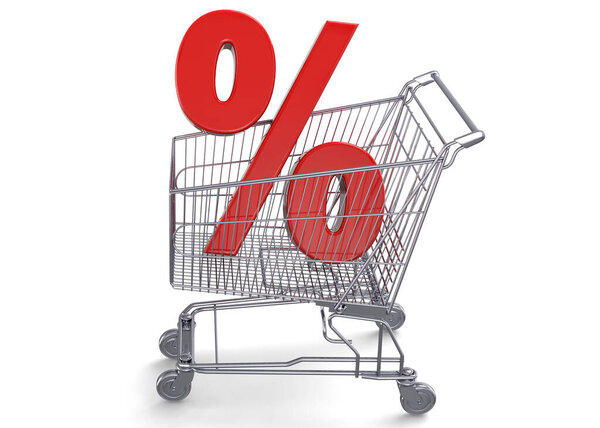 Discount Concept - 3d render