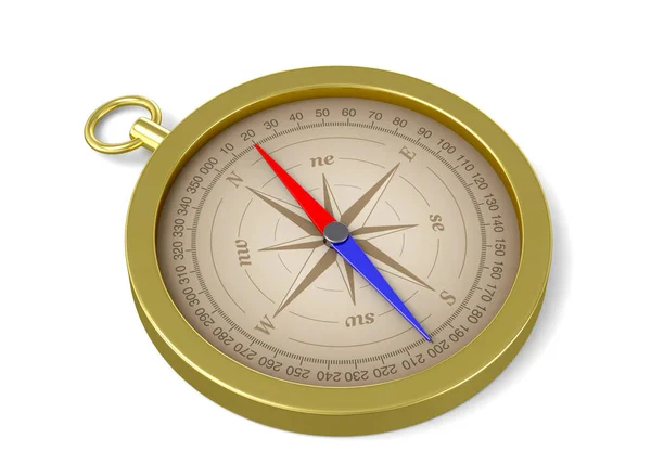 Kompas Vykreslení — Stock fotografie
